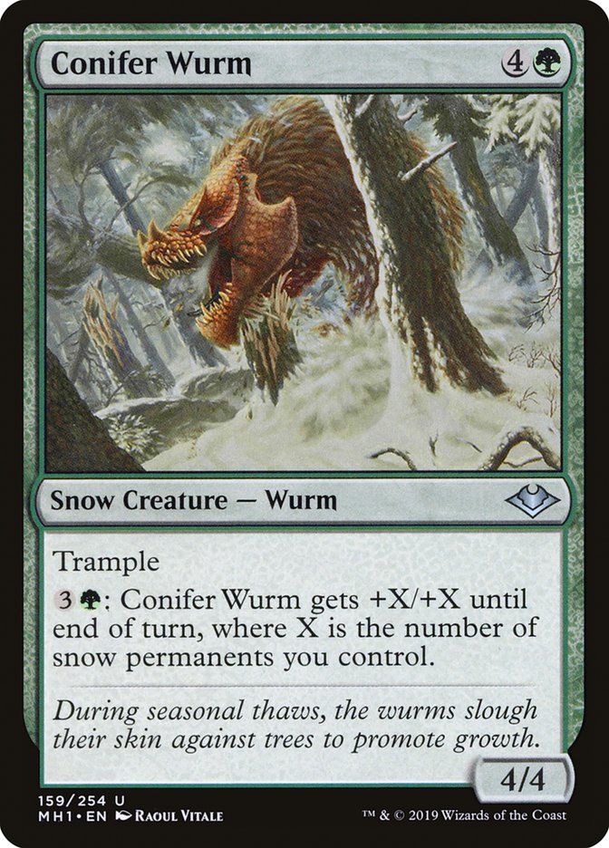 Conifer Wurm 159/254 (Modern Horizons) 