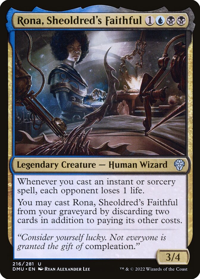 Rona, Sheoldred's Faithful 216/281 (Dominaria United)  - Foil