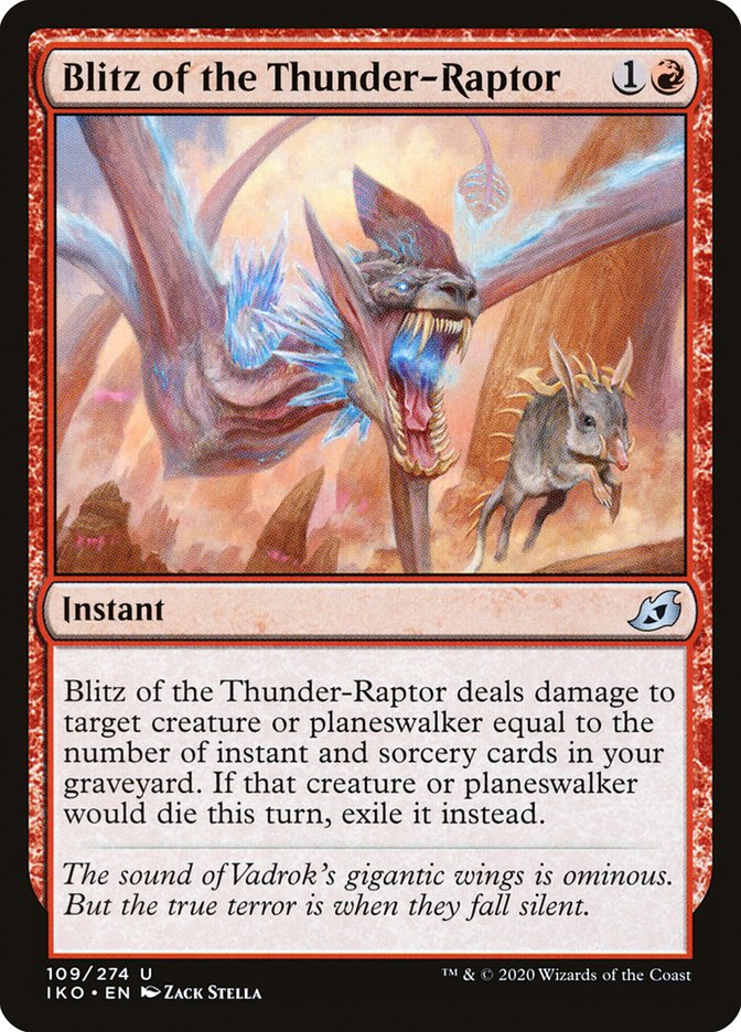 Blitz of the Thunder-Raptor 109 (Ikoria: Lair of Behemoths)  - Foil