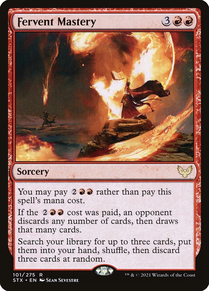 Fervent Mastery 101 (Strixhaven: School of Mages)  - Foil