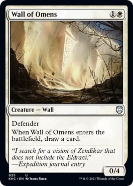 Wall of Omens 35/1 (Commander: Kaldheim) 
