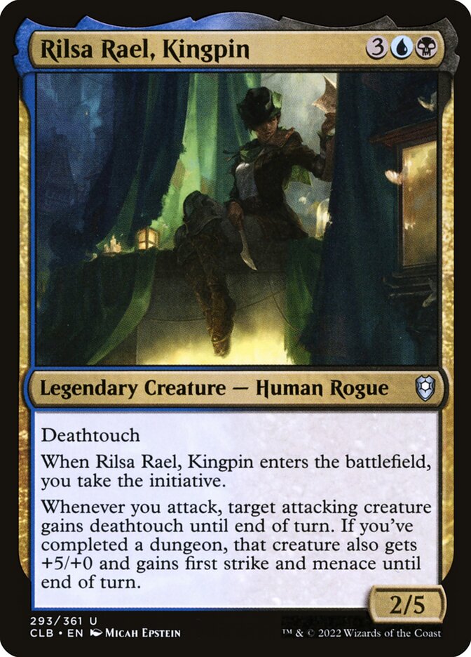 Rilsa Rael, Kingpin 293 (Commander Legends: Battle for Baldur's Gate) 