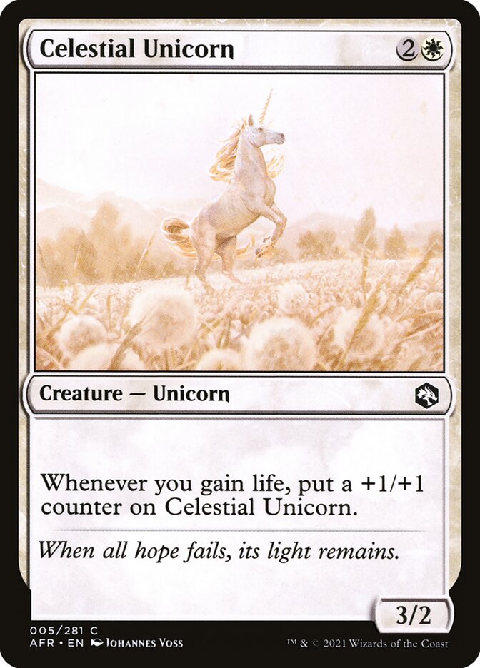 Celestial Unicorn 5 (Adventures in the Forgotten Realms)  - Foil