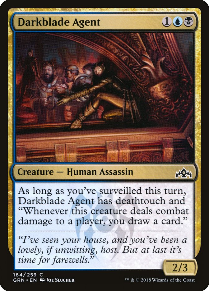 Darkblade Agent 164/259 (Guilds of Ravnica) 