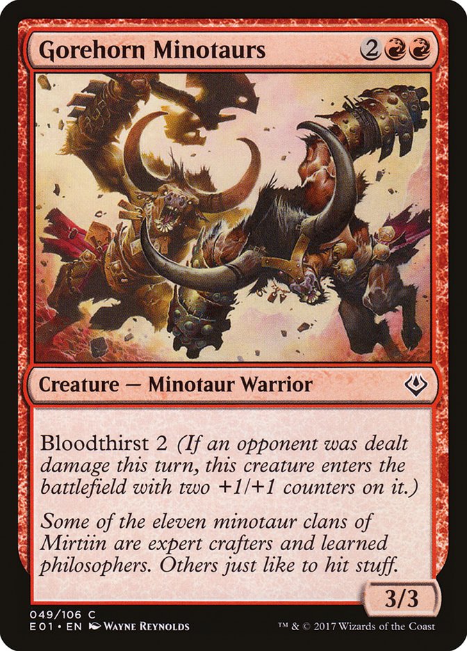 Gorehorn Minotaurs 49/106 (Archenemy: Nicol Bolas) 