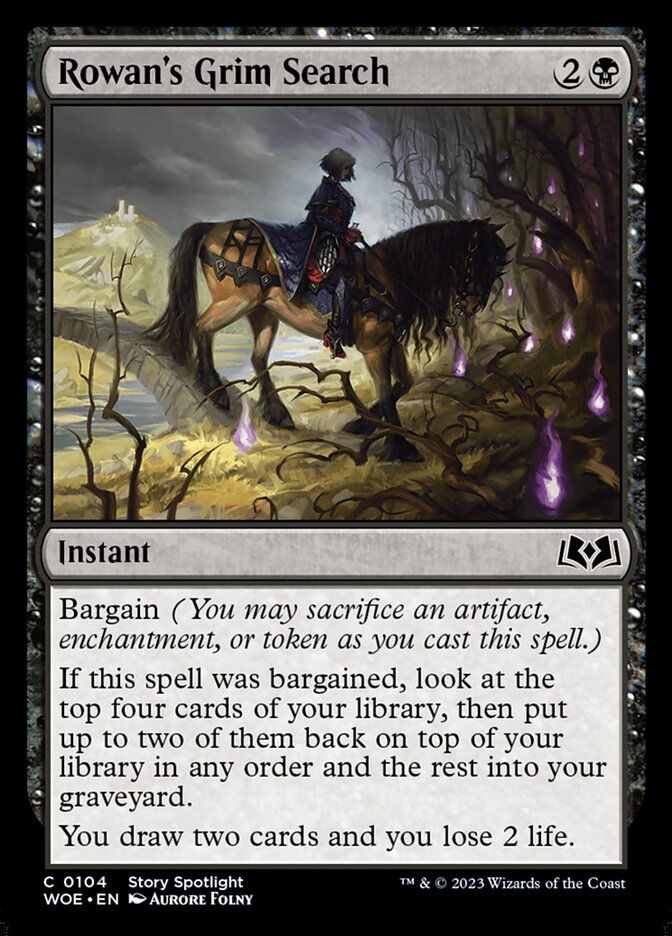 Rowan's Grim Search 104/276 (Wilds of Eldraine)  - Foil