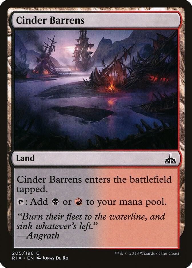 Cinder Barrens 205/196 (Rivals of Ixalan) 