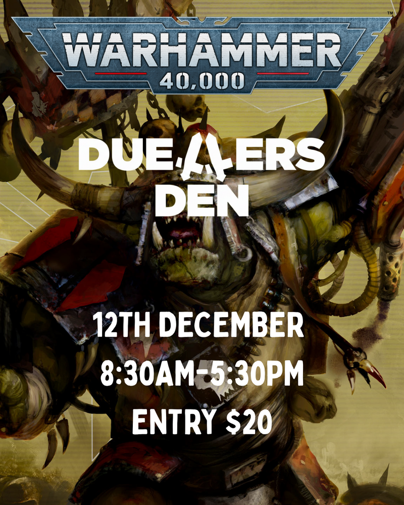 40K TOURNAMENT 12TH DECEMBER