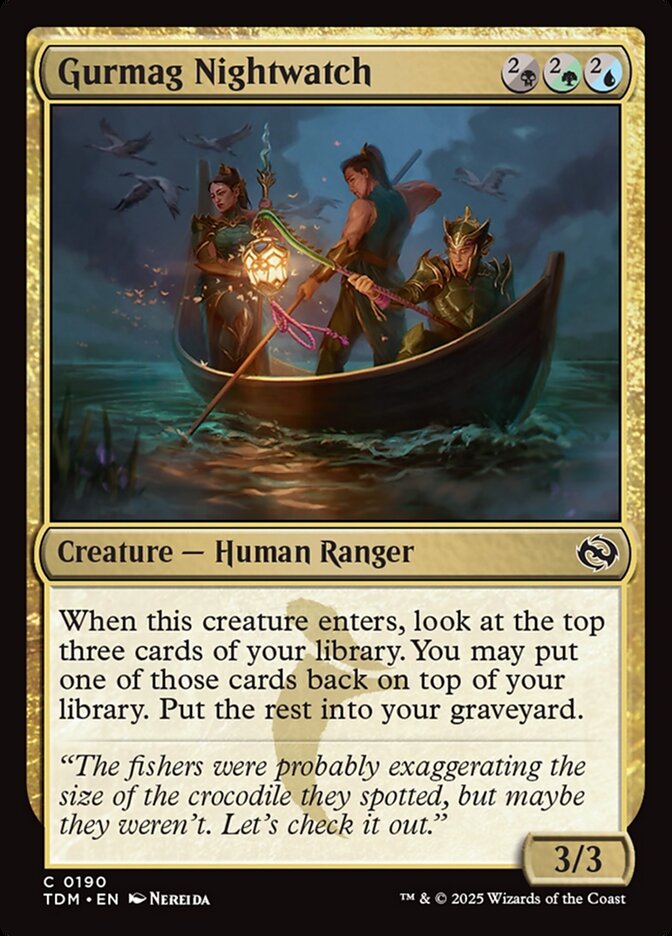Gurmag Nightwatch 190/291 (Tarkir: Dragonstorm)  - Foil