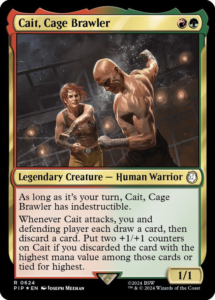 Cait, Cage Brawler 624/326 (Universes Beyond: Fallout)  - Surge Foil