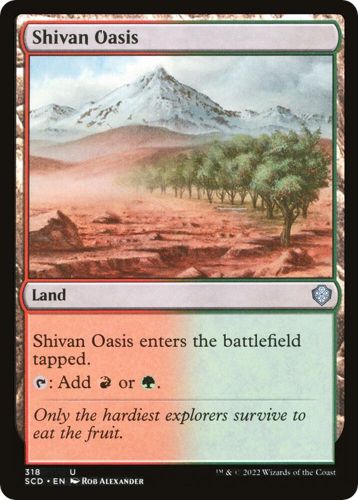 Shivan Oasis 318/352 (Starter Commander Decks) 