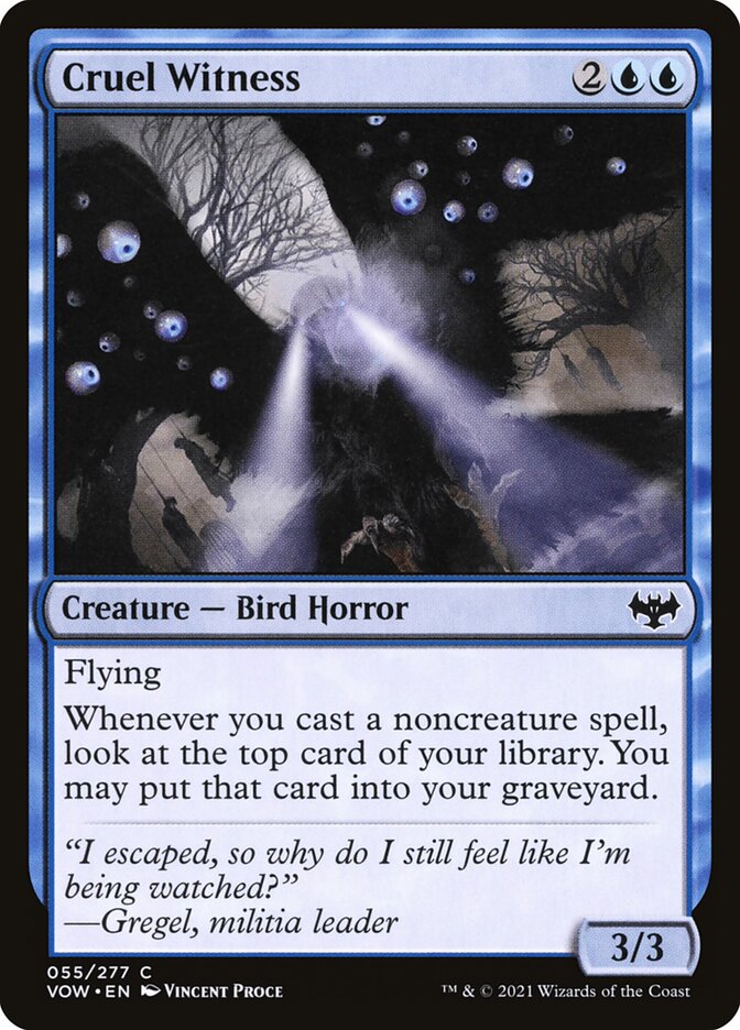 Cruel Witness 55 (Innistrad: Crimson Vow)  - Foil