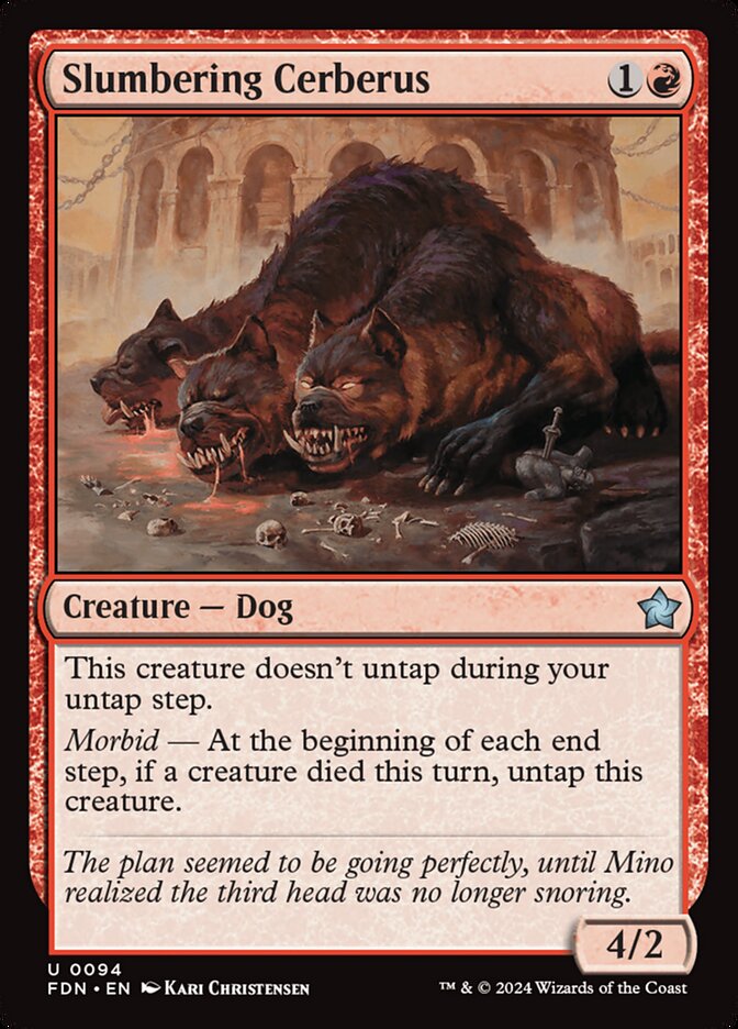 Slumbering Cerberus 94/291 (Foundations)  - Foil