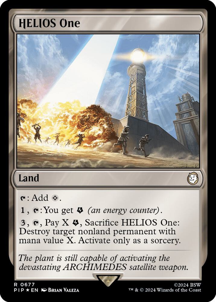 HELIOS One 677/326 (Universes Beyond: Fallout)  - Surge Foil
