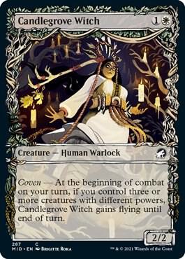 Candlegrove Witch Showcase 287/277 (Innistrad: Midnight Hunt)  - Foil