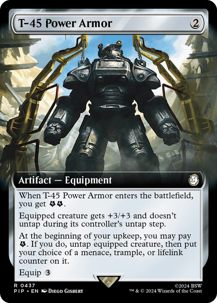 T-45 Power Armor 437/326 (Universes Beyond: Fallout)  - Foil