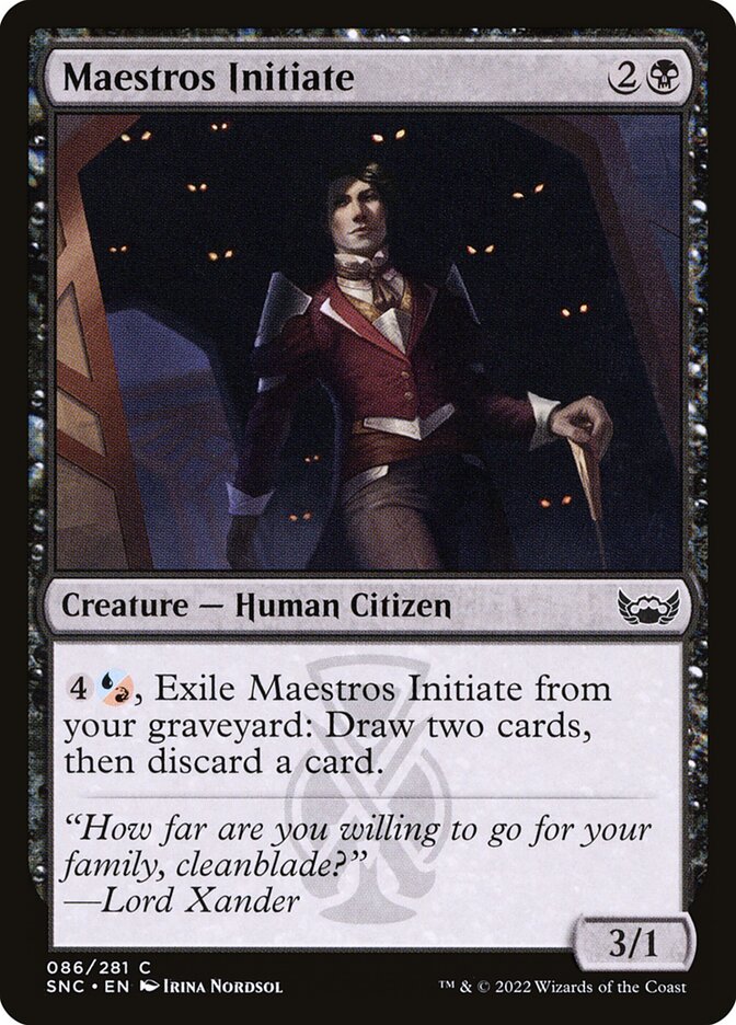 Maestros Initiate 86/281 (Streets of New Capenna)  - Foil