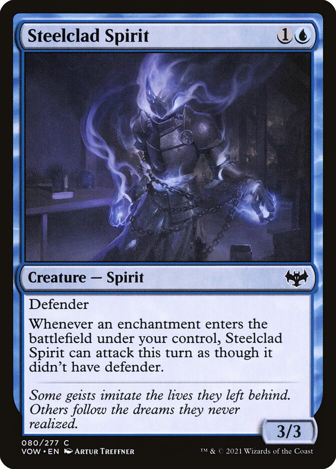 Steelclad Spirit 80/277 (Innistrad: Crimson Vow)  - Foil