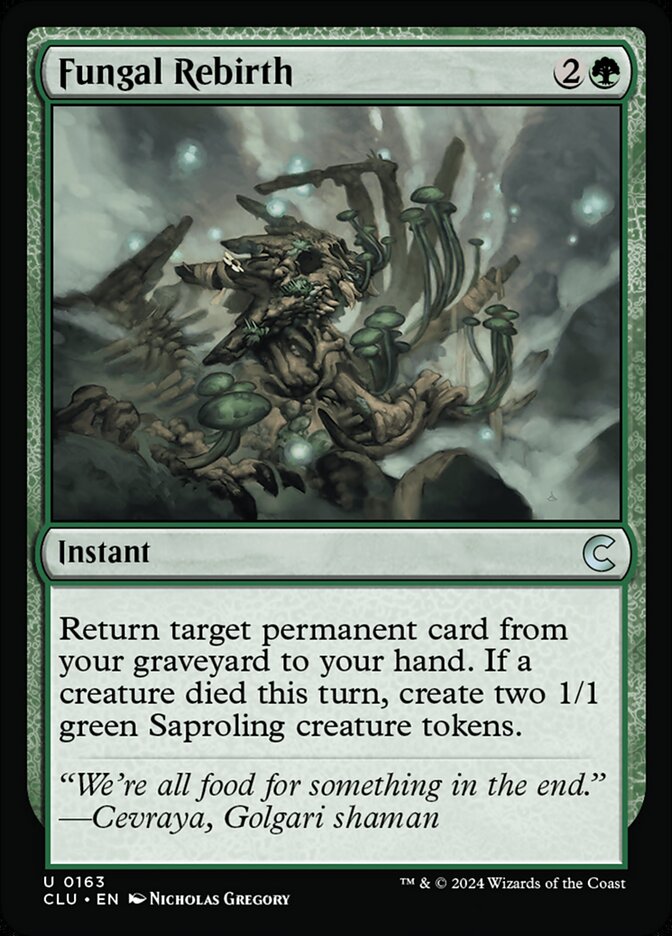 Fungal Rebirth 163/284 (Ravnica: Clue Edition) 