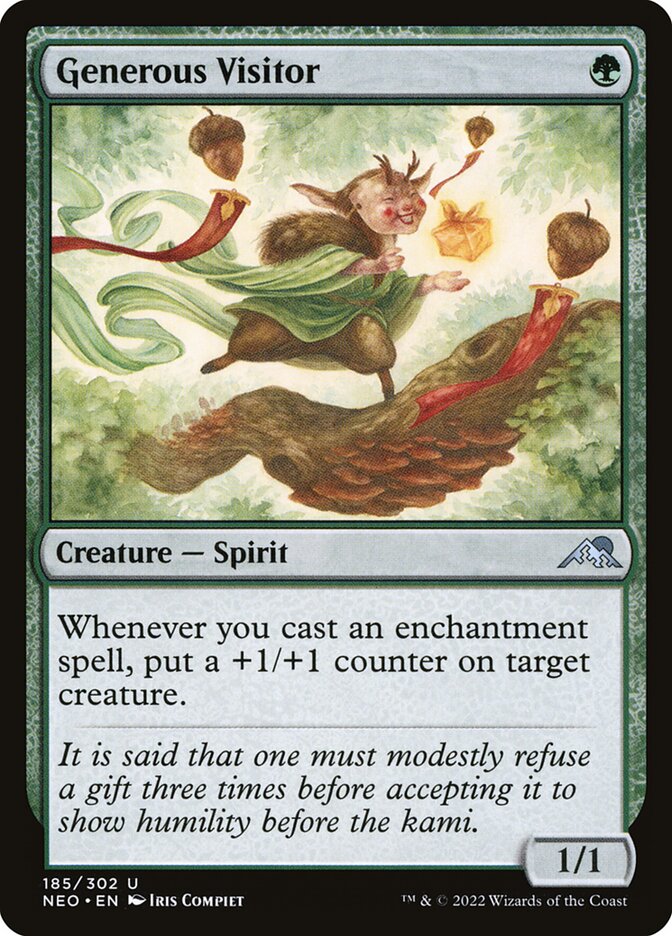 Generous Visitor 185/302 (Kamigawa: Neon Dynasty) 