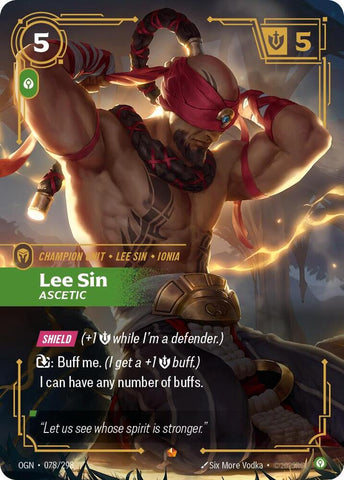 Lee Sin - Ascetic 078/298 (Origins)  - Foil