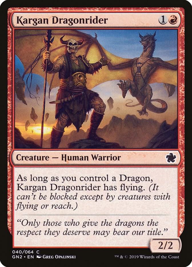 Kargan Dragonrider 40/64 (Magic Game Night 2019) 