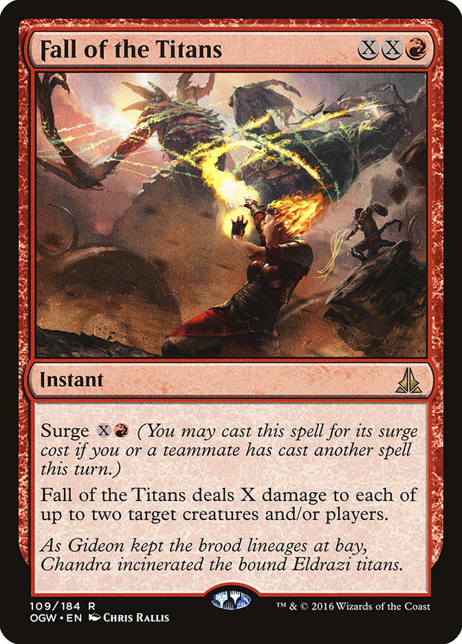 Fall of the Titans 109/184 (Oath of the Gatewatch)  - Foil