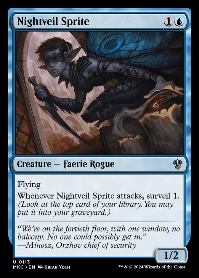 Nightveil Sprite 113/311 (Commander: Murders at Karlov Manor) 
