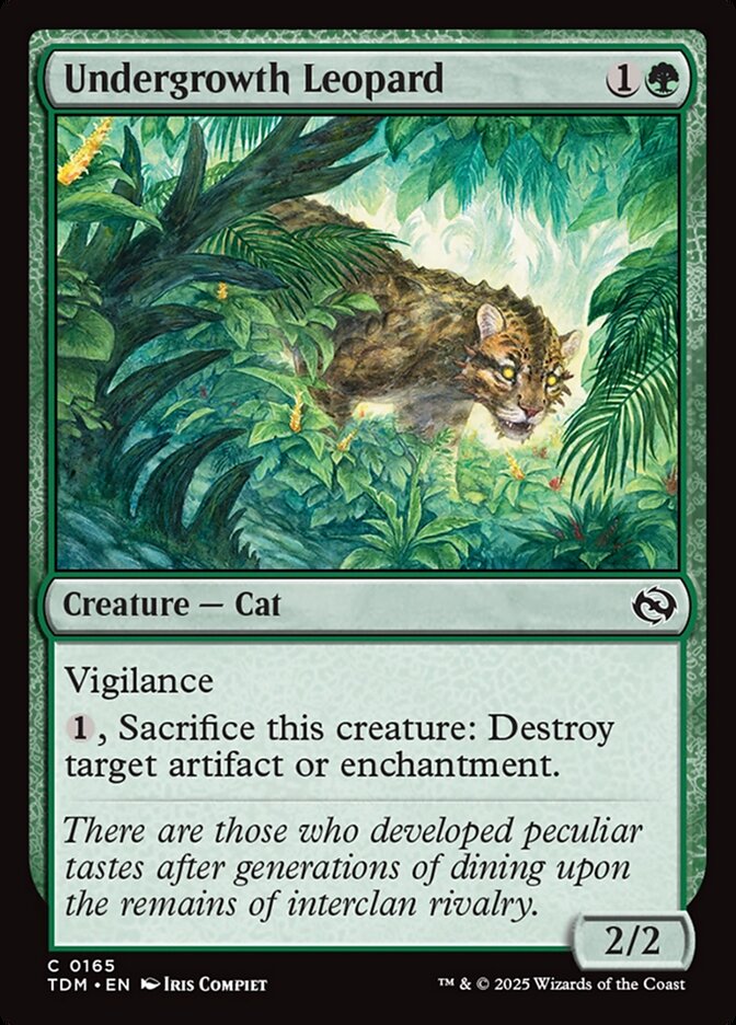 Undergrowth Leopard 165 (Tarkir: Dragonstorm)  - Foil
