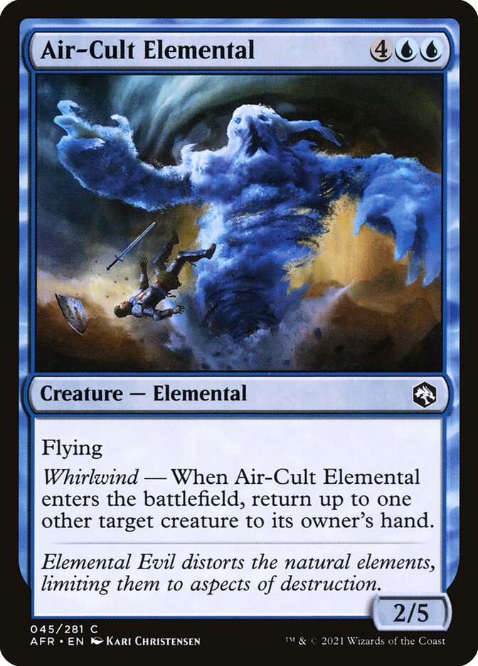 Air-Cult Elemental 45 (Adventures in the Forgotten Realms)  - Foil