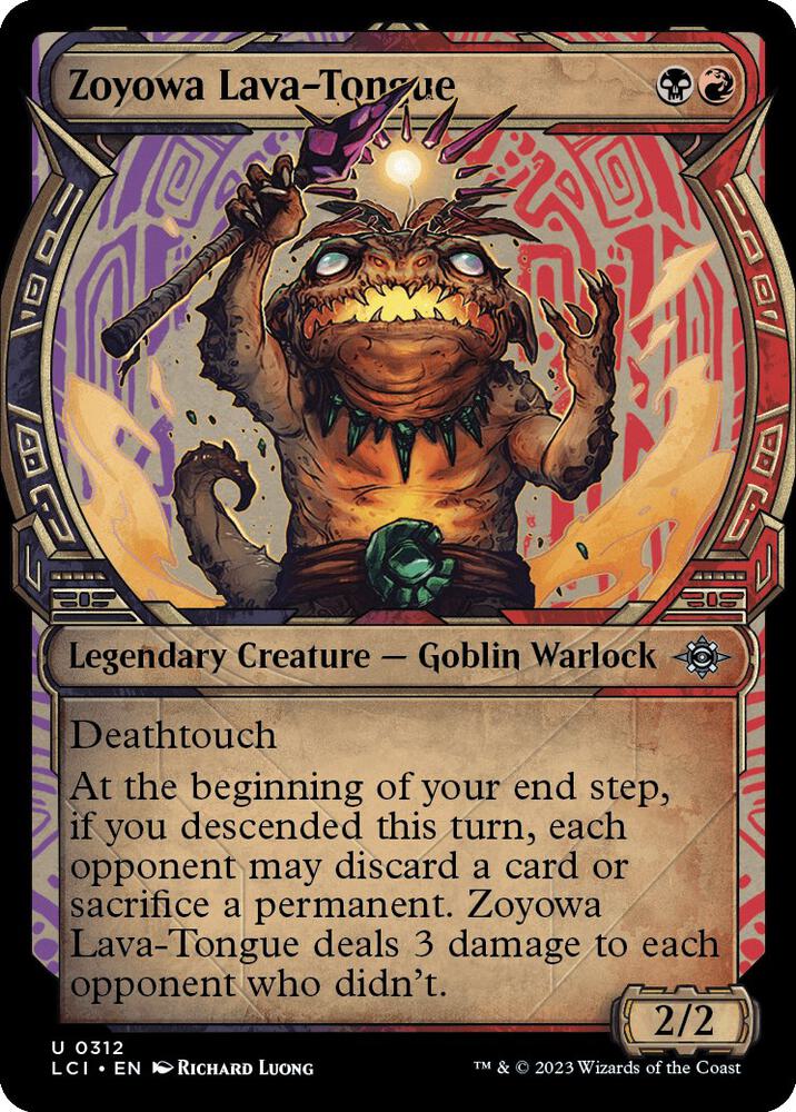 Zoyowa, Lava-Tongue 312/291 (The Lost Caverns of Ixalan)  - Showcase Foil