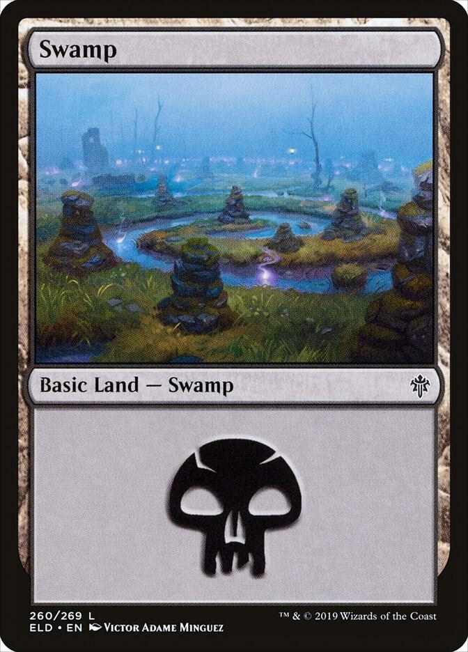 Swamp 260/269 (Throne of Eldraine)  - Foil