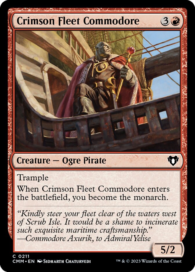Crimson Fleet Commodore 211/451 (Commander Masters)  - Foil