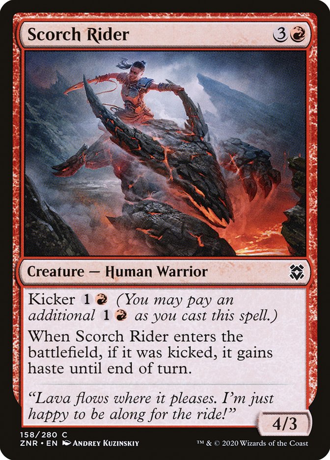 Scorch Rider 158/280 (Zendikar Rising) 