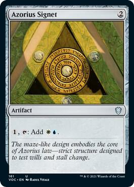 Azorius Signet 161 (Commander: Innistrad: Crimson Vow) 