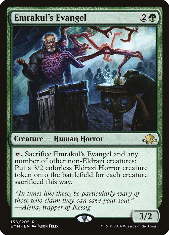 Emrakul's Evangel 156/205 (Eldritch Moon) 