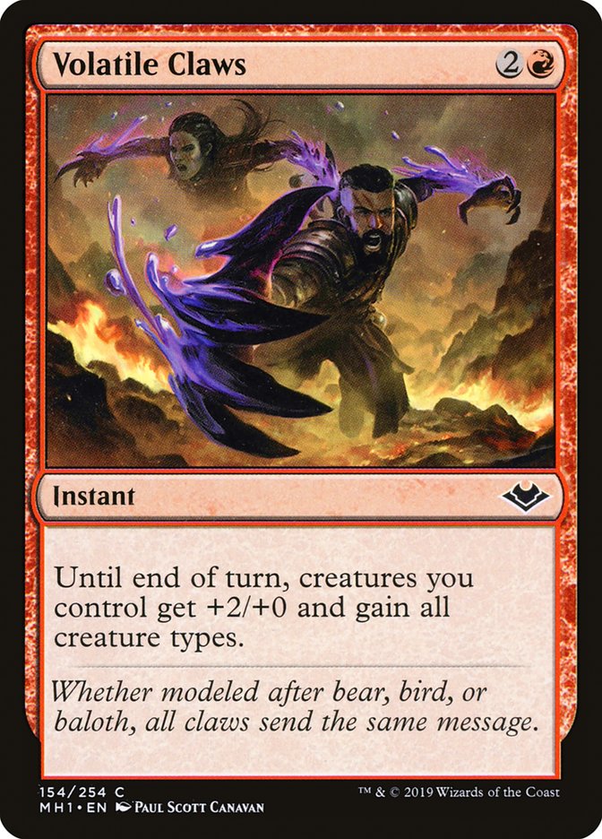 Volatile Claws 154/254 (Modern Horizons) 