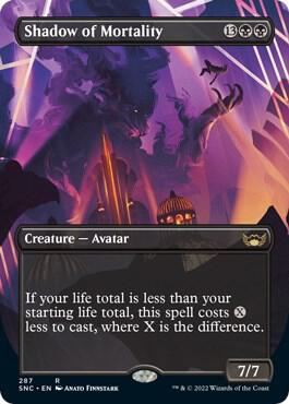 Shadow of Mortality Borderless 287/281 (Streets of New Capenna)  - Foil