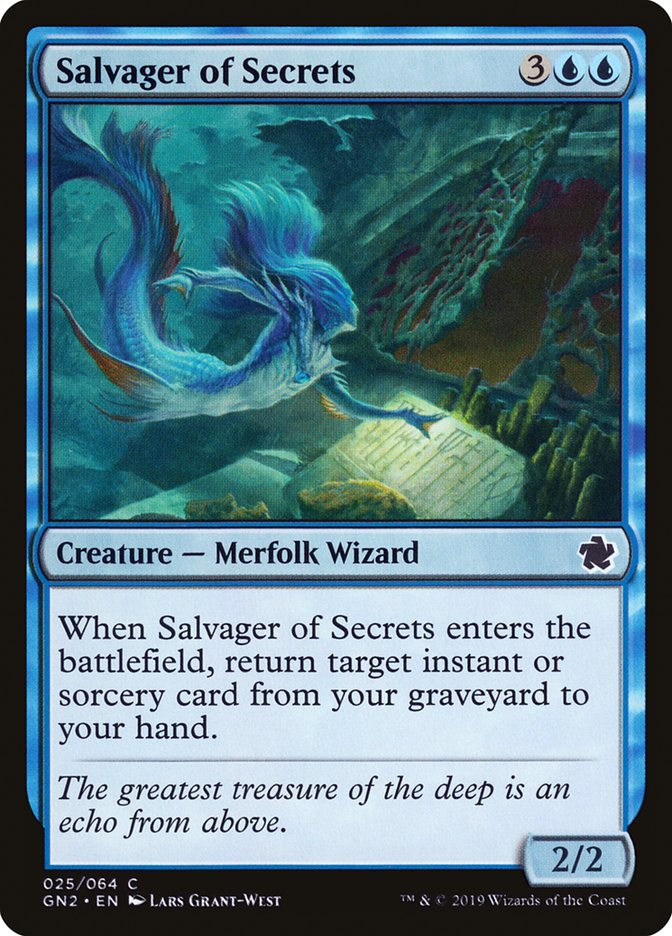 Salvager of Secrets 25/64 (Magic Game Night 2019) 