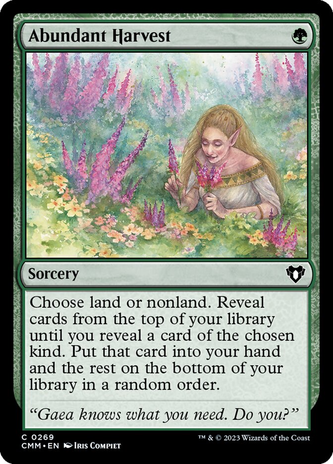 Abundant Harvest 269/451 (Commander Masters)  - Foil