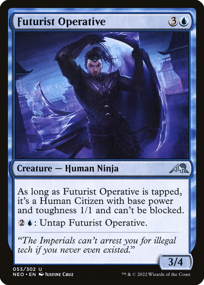 Futurist Operative 53/302 (Kamigawa: Neon Dynasty)  - Foil