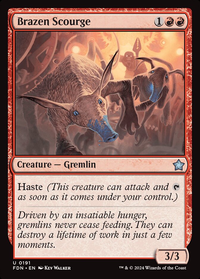 Brazen Scourge 191/291 (Foundations)  - Foil
