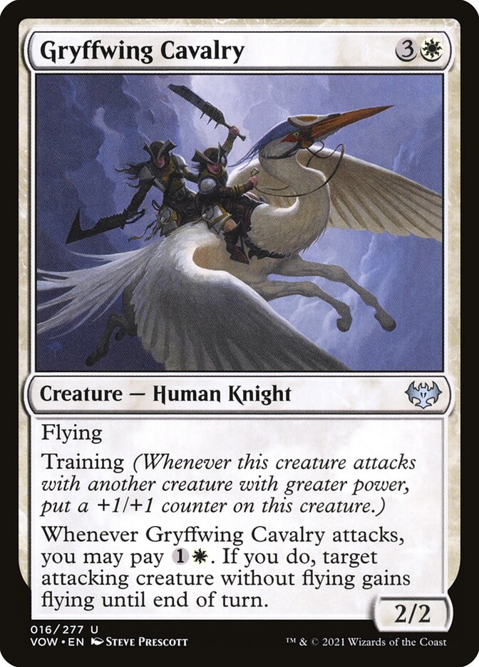 Gryffwing Cavalry 16/277 (Innistrad: Crimson Vow)  - Foil