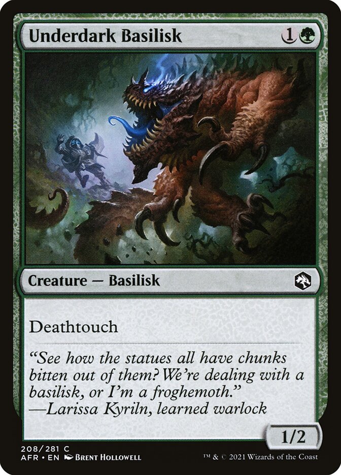 Underdark Basilisk 208 (Adventures in the Forgotten Realms) 