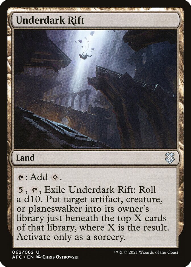 Underdark Rift 62/62 (Commander: Adventures in the Forgotten Realms) 