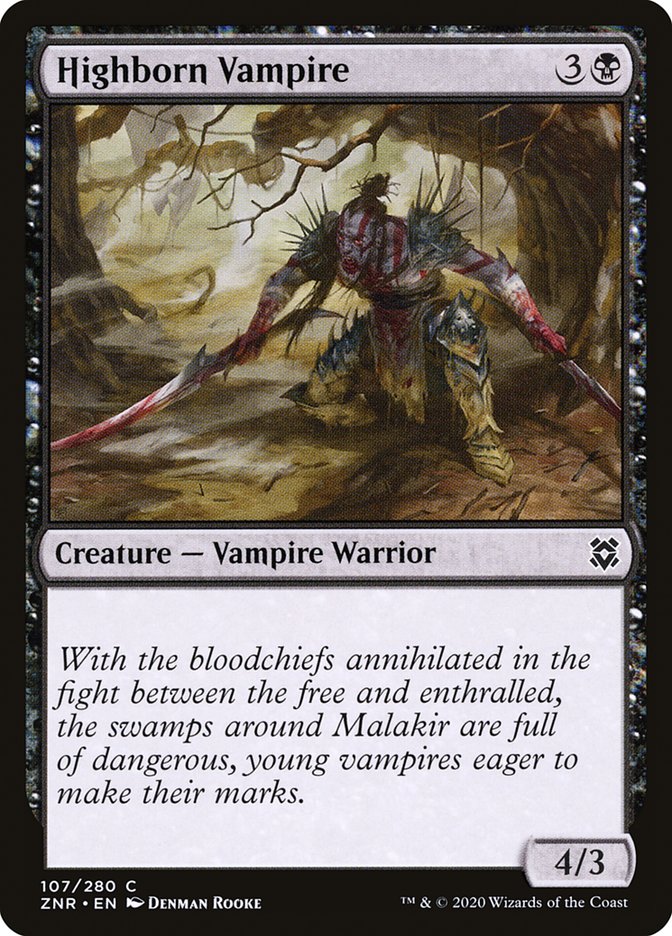 Highborn Vampire 107/280 (Zendikar Rising)  - Foil