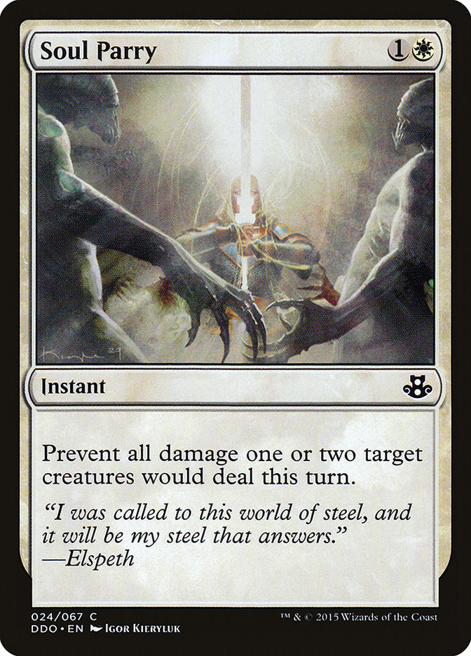 Soul Parry 24/67 (Duel Decks: Elspeth vs. Kiora) 