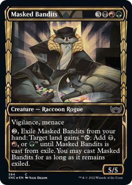 Masked Bandits Gilded Foil 384/281 (Streets of New Capenna)  - Foil