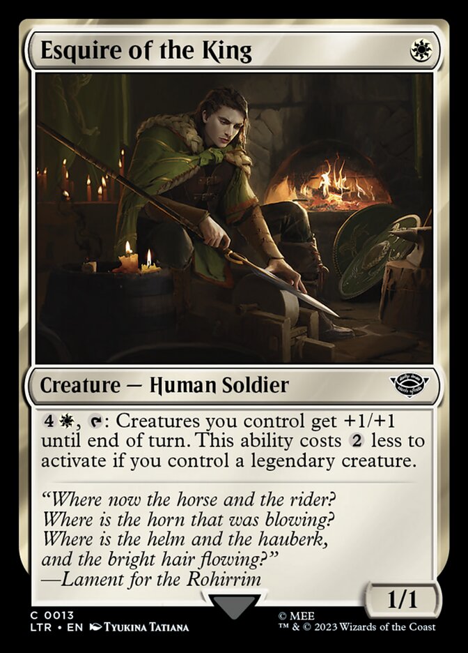 Esquire of the King 13/281 (Universes Beyond: The Lord of the Rings: Tales of Middle-earth)  - Foil