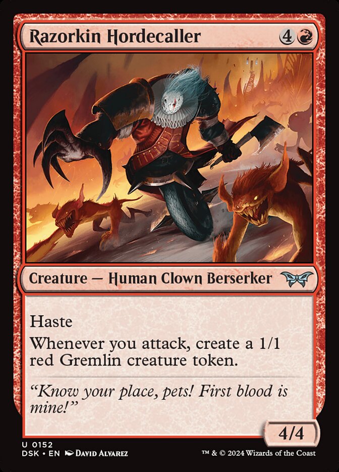 Razorkin Hordecaller 152 (Duskmourn: House of Horror) 